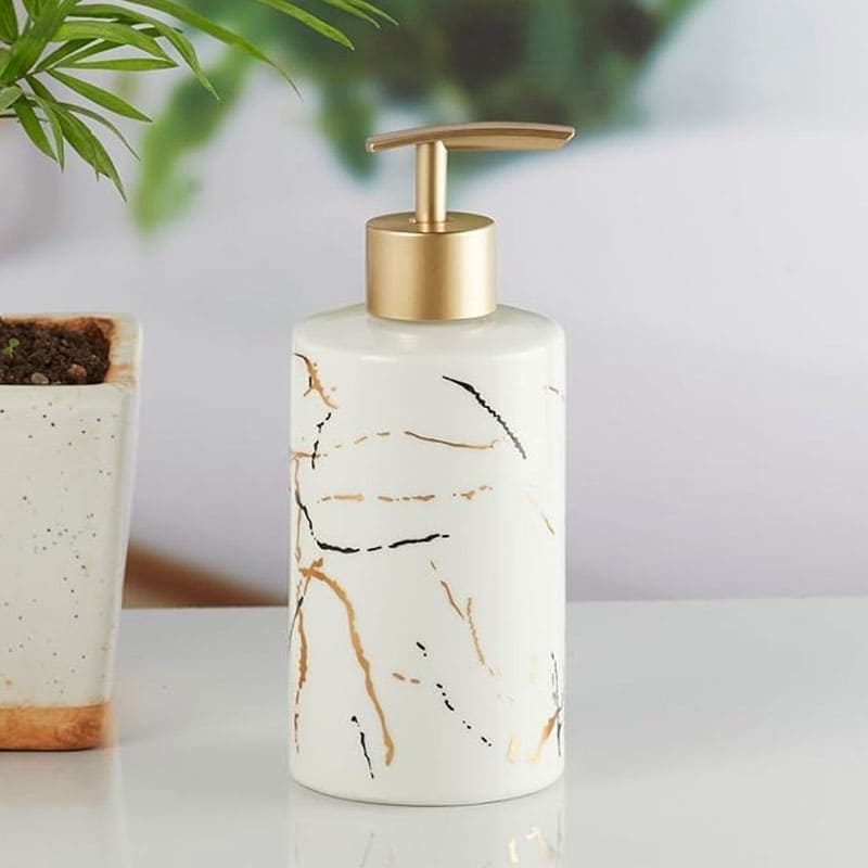 Marble Finish Soap Dispenser